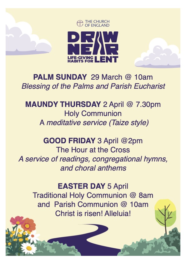 Easter services poster